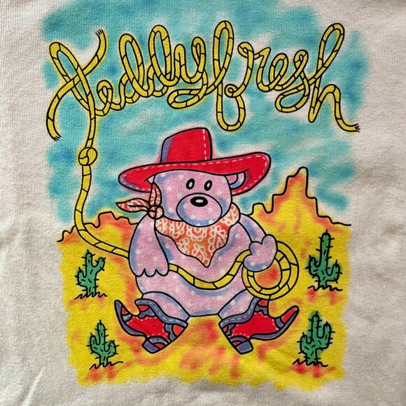Teddy Fresh Women's Cowboy Teddy Bear Western Top Shirt with Lace Trim size XS - Picture 2 of 8